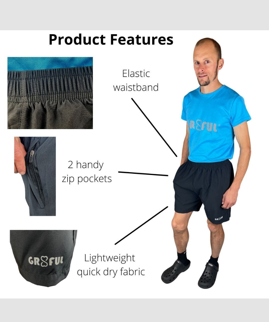gr8ful® Running Shorts for Men 7"