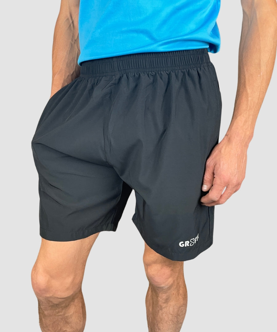 mens 7" shorts black