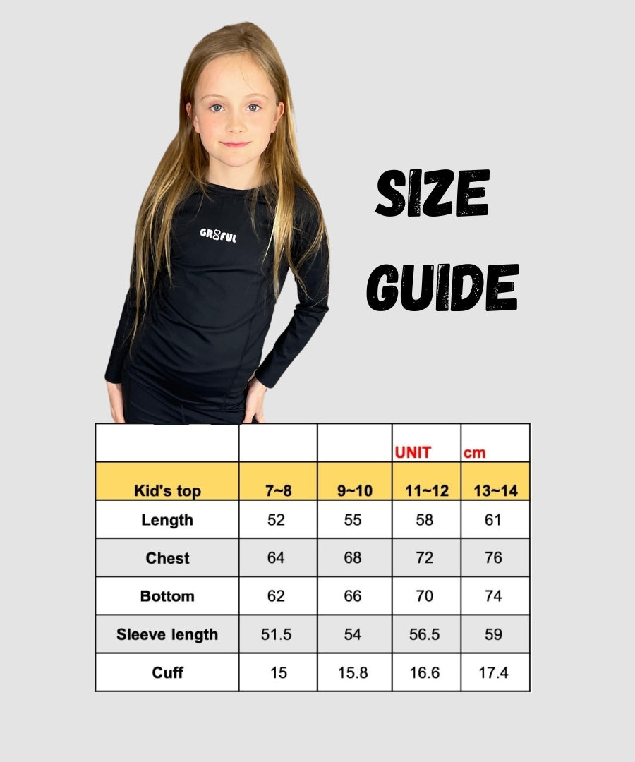 gr8ful® Kids Base Layer Top for Boys & Girls