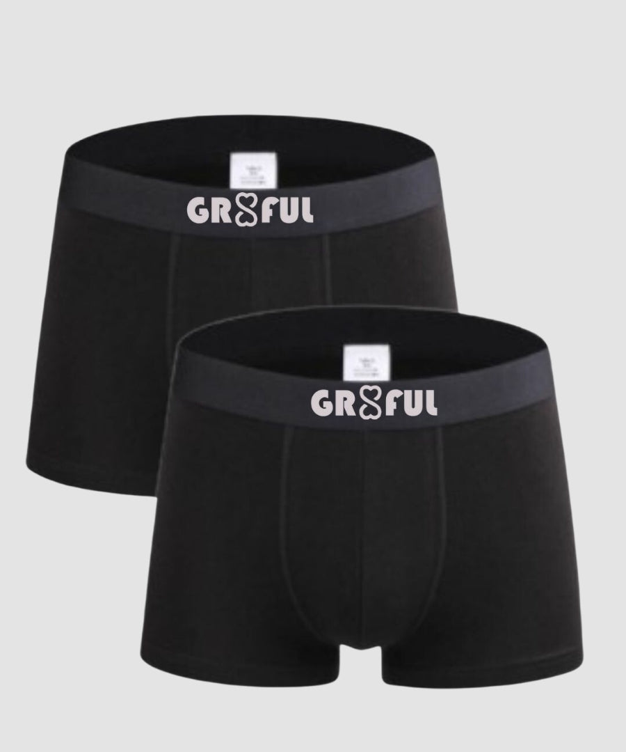 Black mens boxers