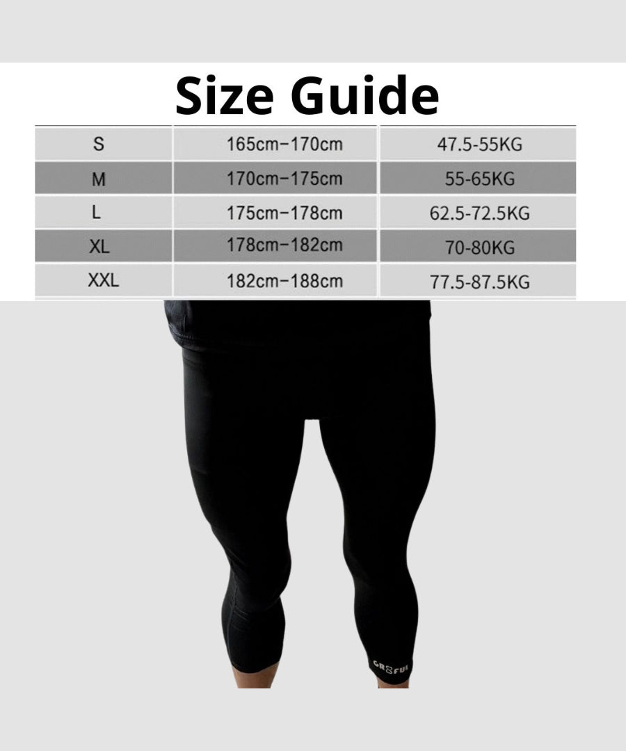gr8ful® Mens Capri Leggings