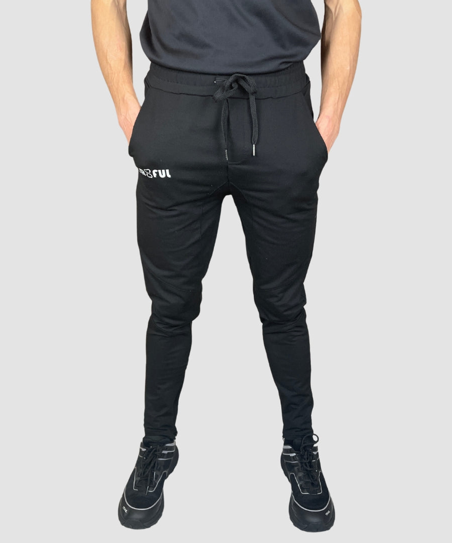 Mens black jogging bottoms