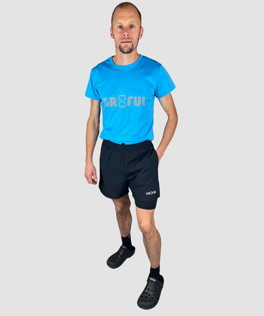 gr8ful® Running Shorts for Men - 2 in 1 - 5"