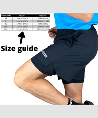 gr8ful® Running Shorts for Men - 2 in 1 - 5"