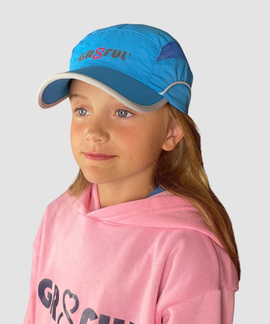 Blue Cap side front view