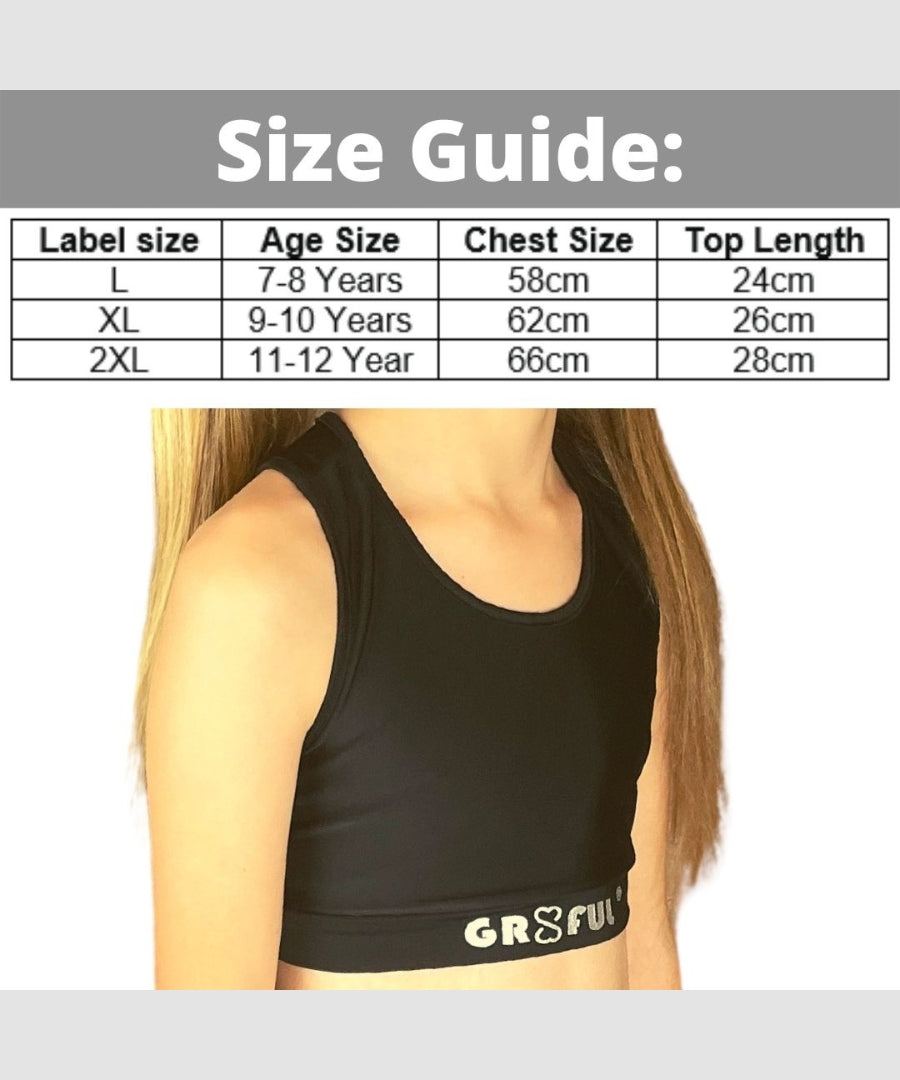 gr8ful® Sports Bra Crop Top for Girls