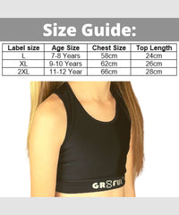 gr8ful® Sports Bra Crop Top for Girls