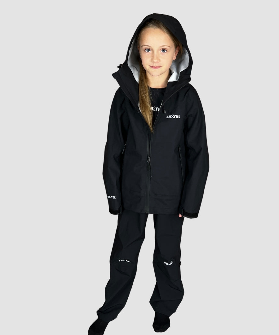 Black waterproof jacket gr8-tex