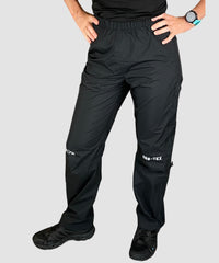 gr8-tex waterproof black trousers full length zip