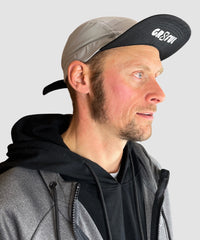 Grey Cap side view with velcro