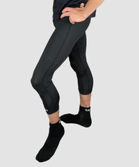 mens Capri leggings black