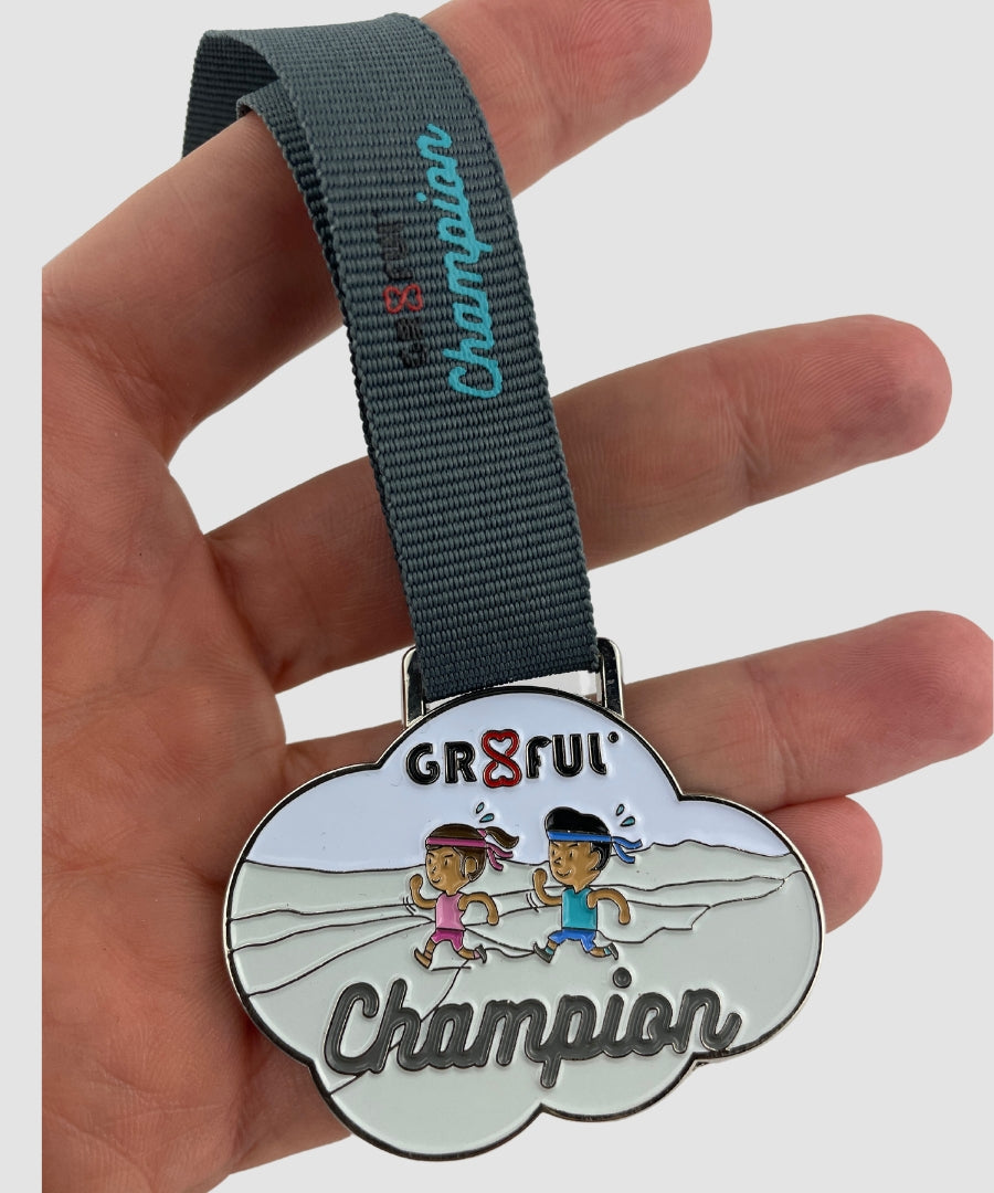 gr8ful champion medal