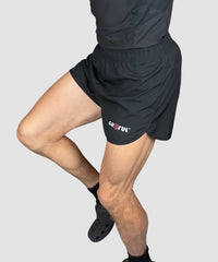mens black running shorts