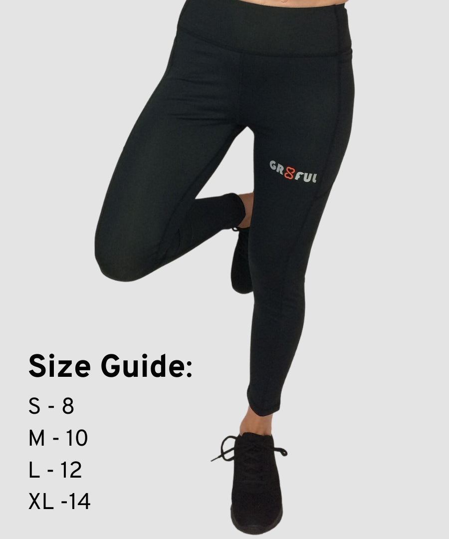 Womens leggings size guide