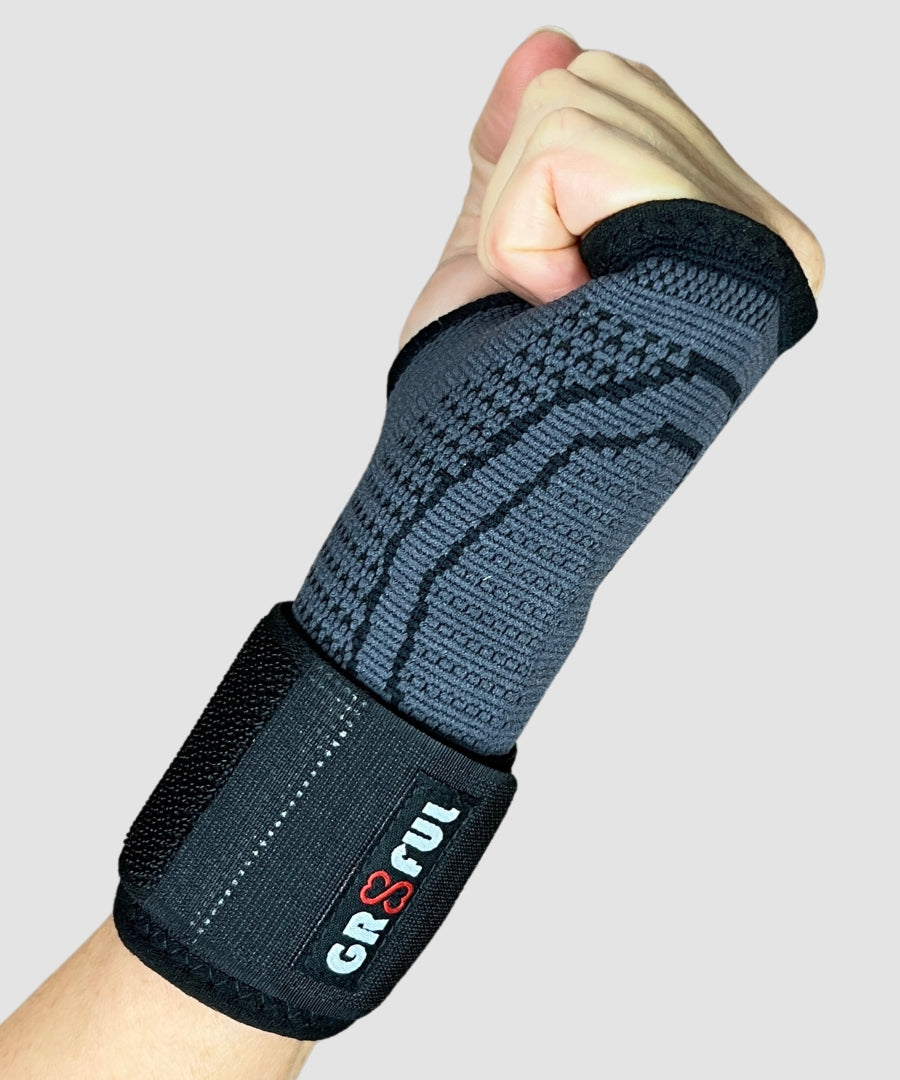 black grey wrist sleeve