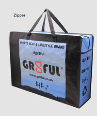 Zipper re-useable shopping bag